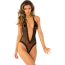 Боди Open Back Lace & Net Teddy, черное - Фото №1
