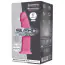 Фалоімітатор Silexd Premium Silicone Dildo Model 2 Size 6, світиться в темряві рожевий - Фото №2
