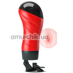 Мастурбатор с вибрацией Crazy Bull Delia Vagina 00900T46S, красный - Фото №1