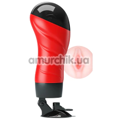 Мастурбатор з вібрацією Crazy Bull Delia Vagina 00900T46S, червоний - Фото №1