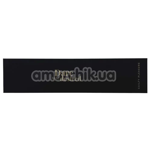 Маска на глаза Guilty Pleasure Boudoir Pearl Blindfold, черно-золотая