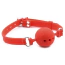 Кляп DS Fetish Mouth Silicone Ball Gag M, красный - Фото №5