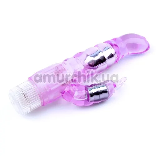 Вібратор Crystal Jelly My Dual Pleasure, фіолетовий