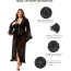 Пеньюар Star Night Sensual Ruffle Night Robe, чорний - Фото №4