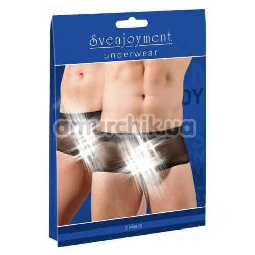 Набір з 2 трусів-шортів чоловічих Svenjoyment Underwear 2 Pants 2131382, чорний
