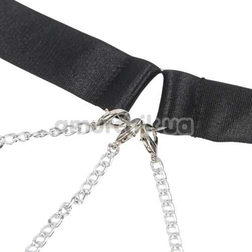 Боди Star Night Collar Chain Mesh Teddy, черное