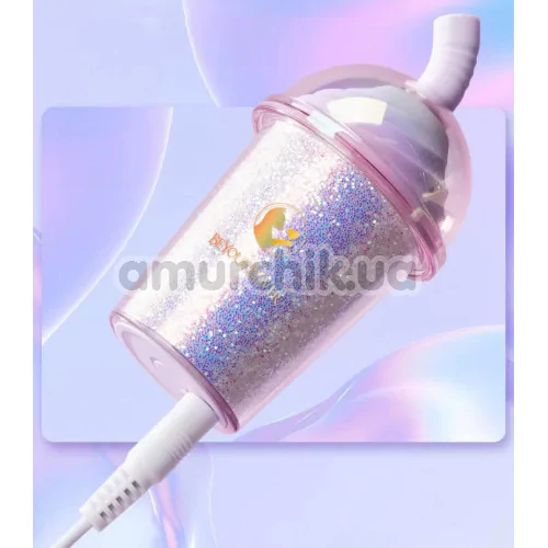 Симулятор орального секса для женщин с вибрацией и подогревом BeYourLover Magic Joy Cup, сиреневый