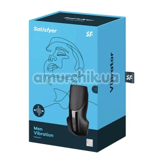 Мастурбатор з вібрацією Satisfyer Men Vibration, чорний