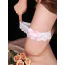 Подвязки с розовым бантиком Star Night Sexy Floral Lace Garter, белые - Фото №5