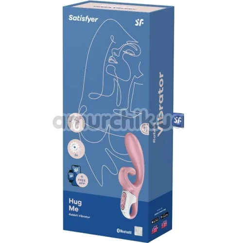 Вібратор Satisfyer Hug Me, рожевий