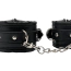 Фіксатори для рук DS Fetish Soft Hand Restraints With Chain, чорні - Фото №3