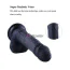 Фаллоимитатор-насадка Hismith Silicone Dildo 8.3, черный - Фото №5
