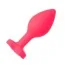 Анальна пробка з світло-рожевим кристалом Loveshop Seamless Butt Plug Heart S, рожева - Фото №2