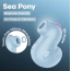 Симулятор орального сексу для жінок з вібрацією Satisfyer Sea Pony, блакитний - Фото №8