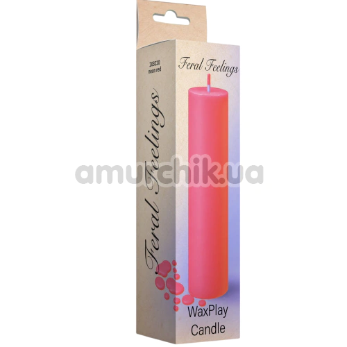 Свеча Feral Feelings WaxPlay Candle UV-Neon - светится в темноте, красная