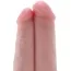 Двойной фаллоимитатор King Cock 7 Two Cocks One Hole, телесный - Фото №2