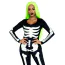 Комбінезон Leg Avenue Printed Glow In The Dark Skeleton Catsuit, чорно-білий - Фото №3