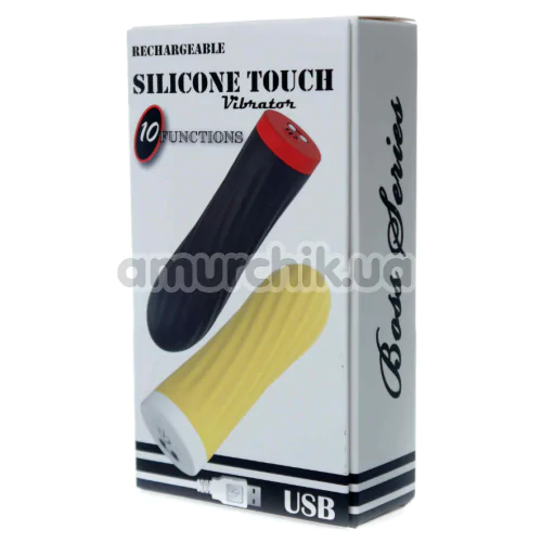 Кліторальний вібратор Boss Series Silicone Touch Vibrator, чорний