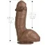 Фалоімітатор з еякуляцією The Amazing Squirting Realistic Cock, коричневий - Фото №5