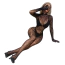 Комбинезон Star Night High Neck Leopard Bodystocking, черный - Фото №14