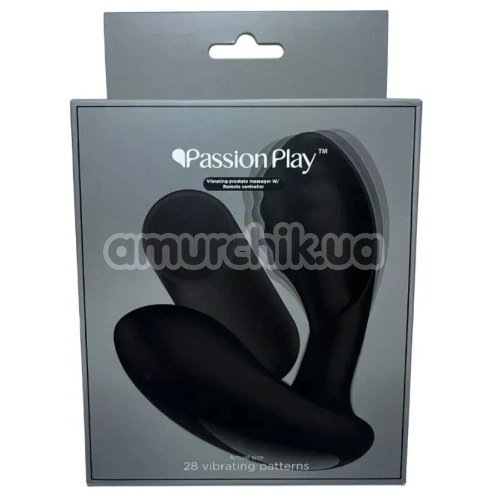 Вибростимулятор простаты Passion Play Vibrating Prostate Massager W/ Remote Controller, черный