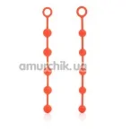 Набор анальных цепочек Posh Silicone “O” Beads, оранжевый - Фото №1