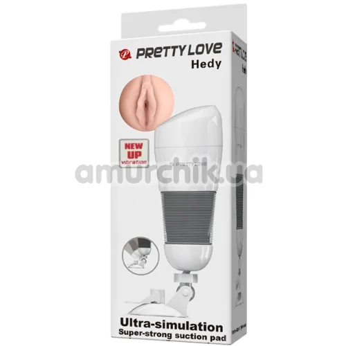 Симулятор орального секса с вибрацией Pretty Love Hedy 00900T49-2, телесный