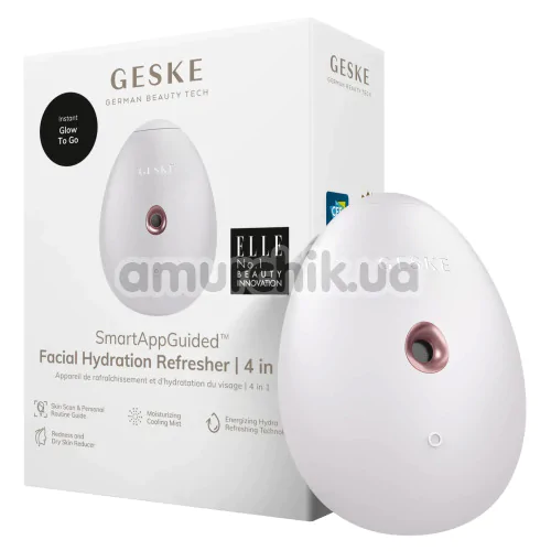 Увлажнитель для кожи лица Geske Facial Hydration Refresher 4 in 1 Oval, кремовый