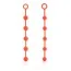 Набор анальных цепочек Posh Silicone “O” Beads, оранжевый - Фото №1