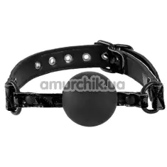 Кляп Sinful Silicone Gag, черный - Фото №1