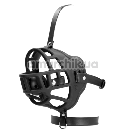 Маска с кляпом Ouch! Xtreme Muzzle With Removable Ball Gag, черная