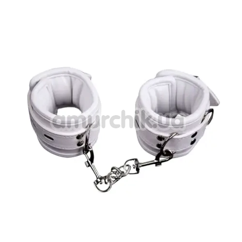 Фиксаторы для ног DS Fetish Ankle Restraints, белые - Фото №1