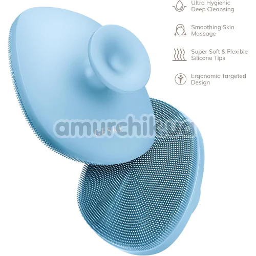 Щетка для тела Geske Body Brush 4 in 1 Suction Mount, голубая
