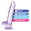Фаллоимитатор Naturally Yours 6 Crystalline Dildo, фиолетовый - Фото №5