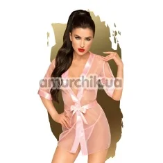 Комплект Penthouse Lingerie Midnight Mirage, розовый: пеньюар + трусики-стринги - Фото №1