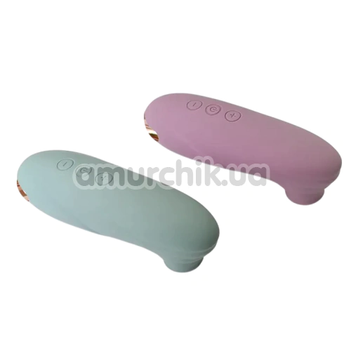 Симулятор орального сексу для жінок з вібрацією Sweet Em Velvet Lure Air Kiss, зелений