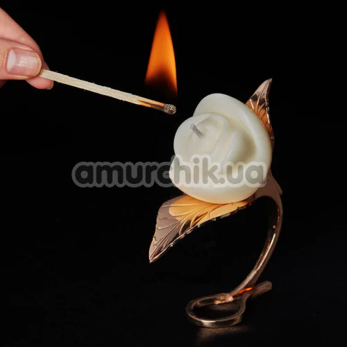 Свеча Lockink Flaming Rose, белая