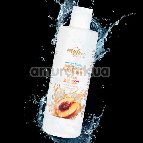 Массажный лубрикант MyLove Aroma Series Personal Lubricant 2in1 Peach - персик, 300 мл