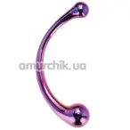 Фалоімітатор Glamour Glass Curved Wand, мультикольоровий - Фото №1
