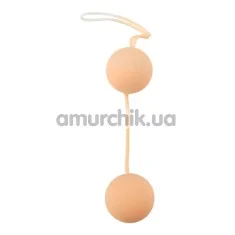 Вагінальні кульки Nature Skin Love Balls тілесні - Фото №1