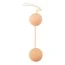 Вагинальные шарики Nature Skin Love Balls телесные - Фото №1