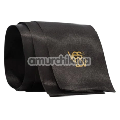 Повязка на глаза YESforLOV Black Satin Blindfold, черная - Фото №1