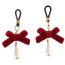 Набір затискачів для сосків Senuelo Nipple Jewelry Play Kit, бордовий - Фото №2
