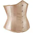 Корсет DS Fetish Vintage Satin Underbust Corset, золотой - Фото №7