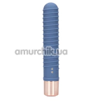 Вібратор Loveline Ribbed Mini Vibrator, синій - Фото №1