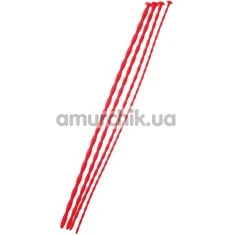 Набір з 4 уретральних вставок Black & Red Uretral Sound Set, червоний - Фото №1