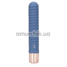 Вибратор Loveline Ribbed Mini Vibrator, синий - Фото №1