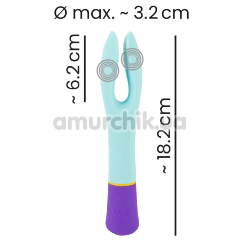 Вібратор Bunt Double Vibrator, блакитний