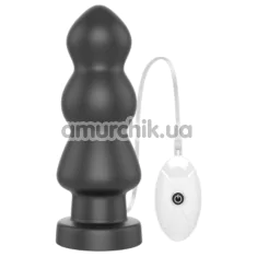 Анальна пробка з вібрацією Lovetoy Vibrating Anal Rigger, чорна - Фото №1
