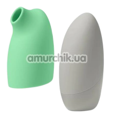 Кліторальний стимулятор з пульсацією Lora DiCarlo Carezza, сірий - Фото №1